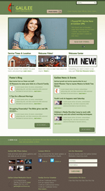 Green Church Website Template Theme Screenshot