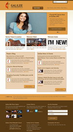Orange Church Website Template Theme Screenshot
