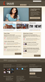 Taupe Church Website Template Theme Screenshot
