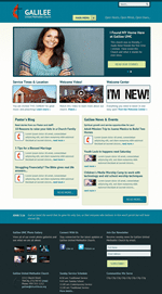 Turquoise Church Website Template Theme Screenshot