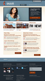 Blue Church Website Template Theme Screenshot