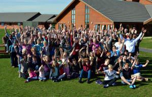 church group waving